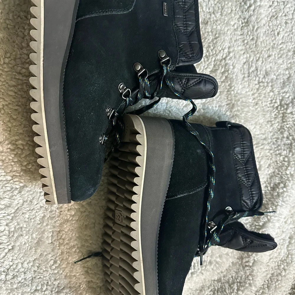 UGG Black Quilted Winter Boots